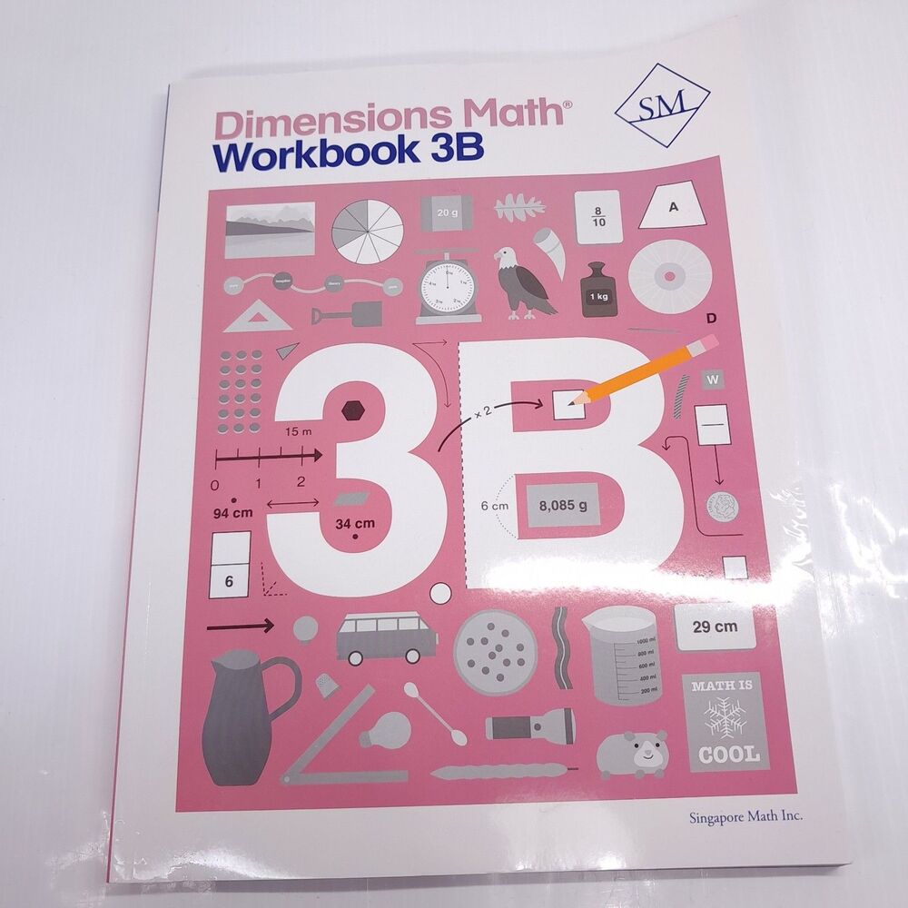 NEW Singapore Dimensions Math 3B Workbook 3 B homeschool school mathematics